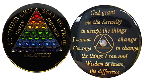 Product: Pride Crystalized Medallion