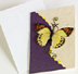 Purple Butterfly Magnet Greeting Card