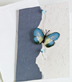 Blue Butterfly Magnet Greeting Card