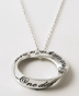 One Day At A Time Mobius Pendent Silver Necklace