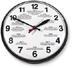 12 Step Clock Black