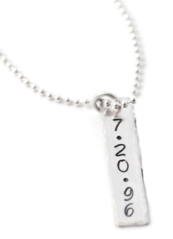 Sobriety Date Necklace