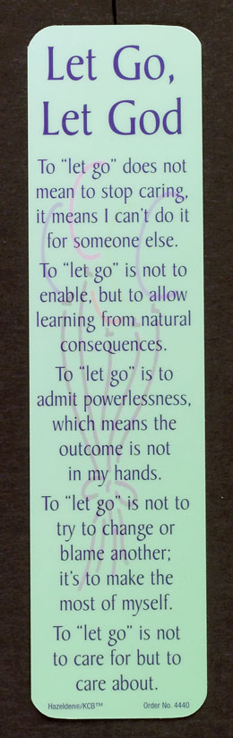 Let Go Let God Bookmark