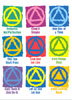 Nine Slogans Greeting Card