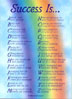 Success Is A-Z Greeting Card