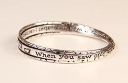 Footprints Mobius Bracelet