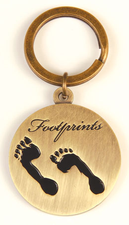 Footprints Keytag