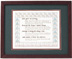 Framed Serenity Prayer Print - 11 x 14 Cherrywood