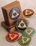 AA 17 Year Rainbow Vibrant Red Medallion