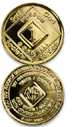 NA 1 Year Gold-Plated Medallion