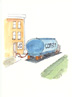 Coffee Tanker Greeting Card