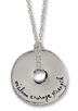 Wisdom Courage Strength Sterling Silver Necklace