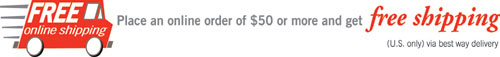 Free Standard Ground Shipping with $50.00 min. Order