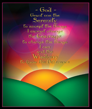Serenity Prayer Sun Wallet Card Serenity Prayer Sun