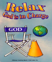 Relax God is in Charge Wallet Card Relax God is in Charge