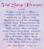 3rd and 7th Step Prayer Wallet Card 3rd and 7th Step Prayer