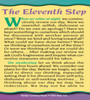 11th Step Prayer Wallet Card 11th Step Prayer
