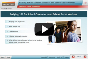 Bullying 101 for School Counselors and School Social Workers