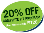 Save 20% use promotion code FIT20