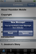 New Message from Melody Beattie CoNoMo App Update Text