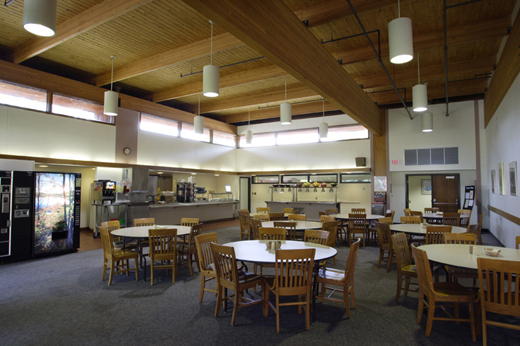 The cafeteria offers nutritious and delicious meals.