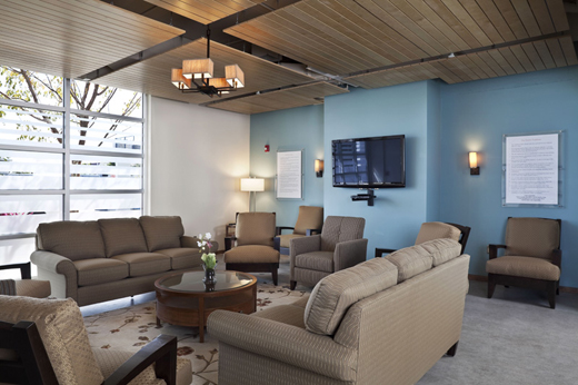 The living areas are designed for relaxation and fellowship.