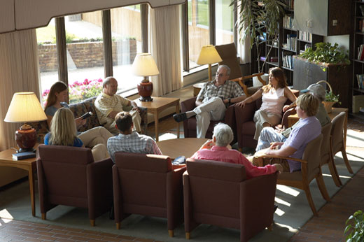 Morning and afternoon group reflection.