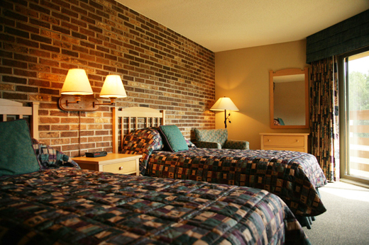 Guest rooms are comfortable and spacious.