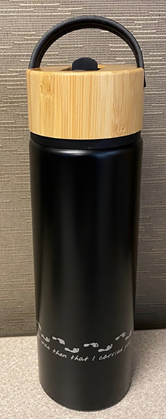Product: Footprints water bottle