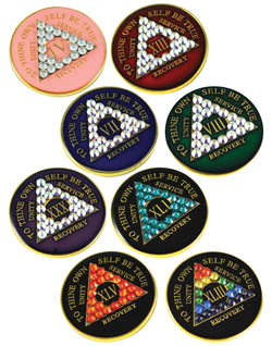 Anniversary Painted Crystallized Medallion (Special Order)
