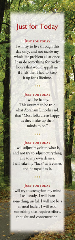 Hazelden Publishing Just For Today Wallet Card