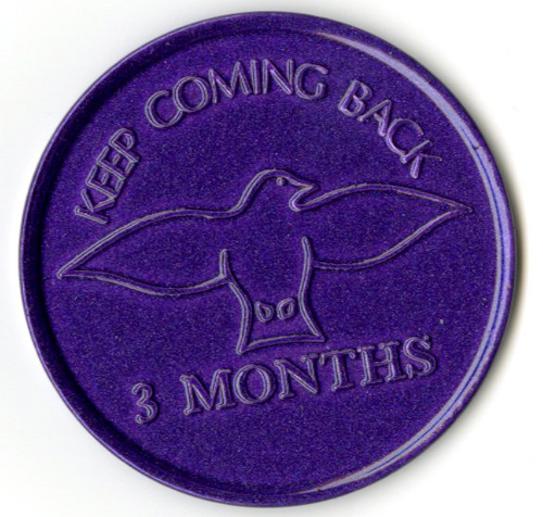 Product: Keep Coming Back Tokens Pkg 10 Purple 3 month