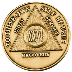 Hazelden Store: AA No Date Bronze Medallion