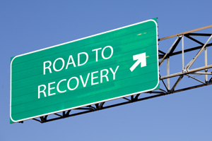 Freeway Sign: Road to Recovery