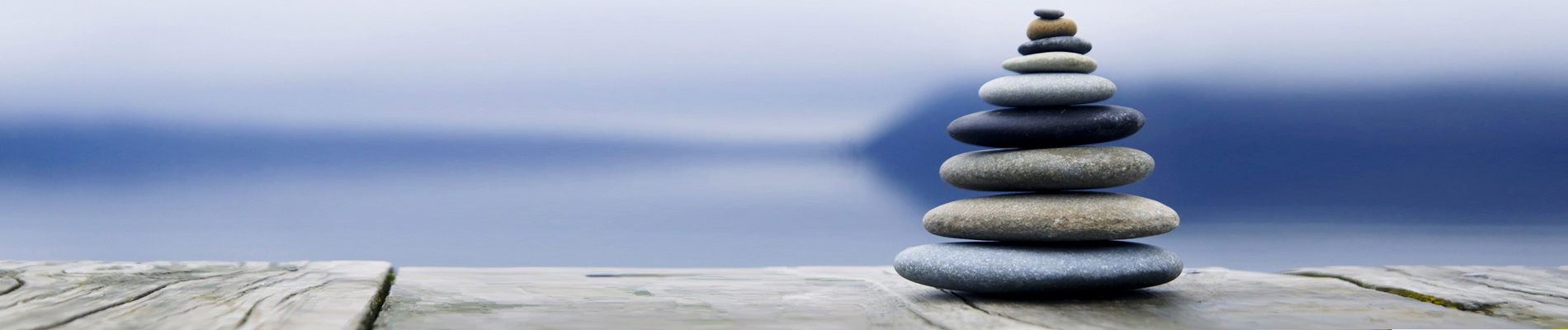 stones stacked up on a dock