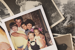 Collage of family pictures